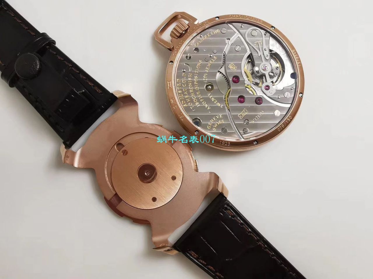 【LUC厂Chopard复刻手表】萧邦L.U.C系列L.U.C THE TRIBUTE系161923-1001腕表‎与‎怀表一‎体腕表 / XB052