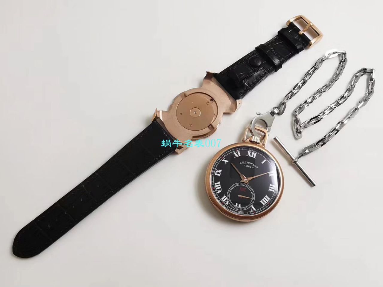 【LUC厂Chopard复刻手表】萧邦L.U.C系列L.U.C THE TRIBUTE系161923-1001腕表‎与‎怀表一‎体腕表 