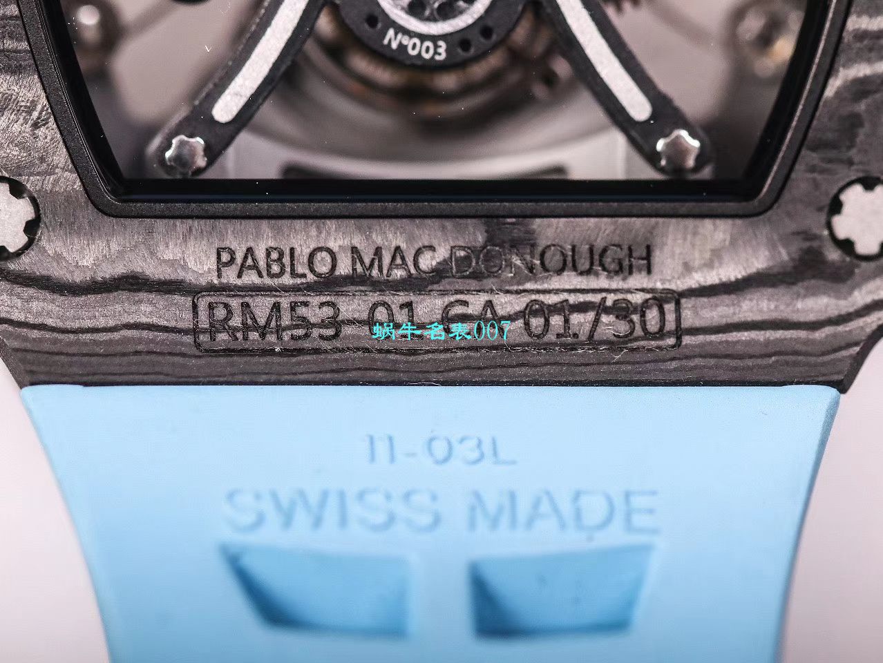 【JB厂理查德米勒复刻手表】Richard Mille男士系列RM 53-01 PABLO MAC DONOUGH陀飞轮腕表 / RM 53-01