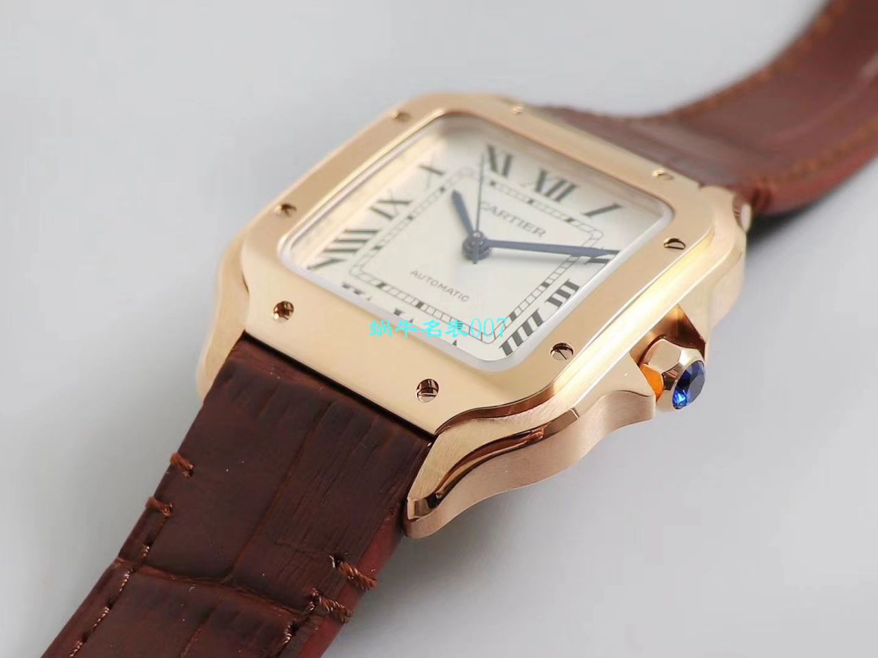 【V6厂超A高仿手表】卡地亚山度士系列WGSA0012（中号）腕表 / K261
