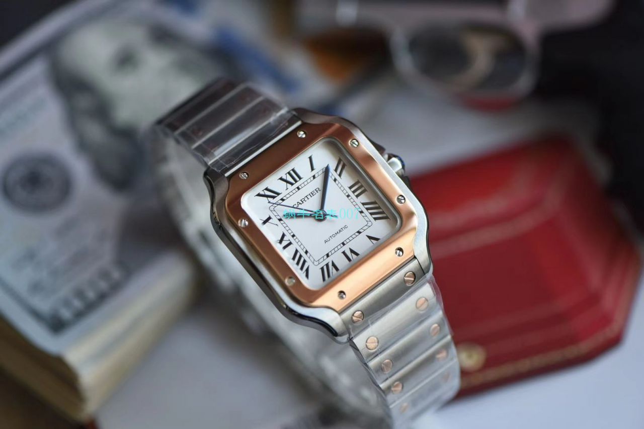 【V6厂官网超A高仿手表】卡地亚山度士系列W2SA0007（中号）腕表 / K239