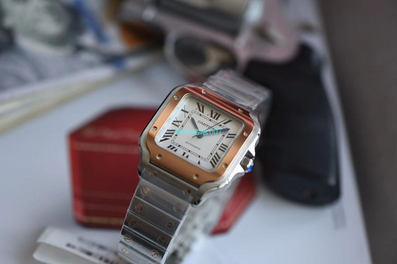 【V6厂官网超A高仿手表】卡地亚山度士系列W2SA0007（中号）腕表 / K239