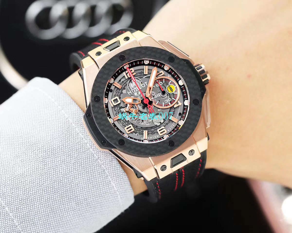 V6厂王金降临顶级复刻宇舶法拉利Hublot Big Bang Ferrari Titanium F7系列401.OQ.0123.VR腕表 / YUB078V6