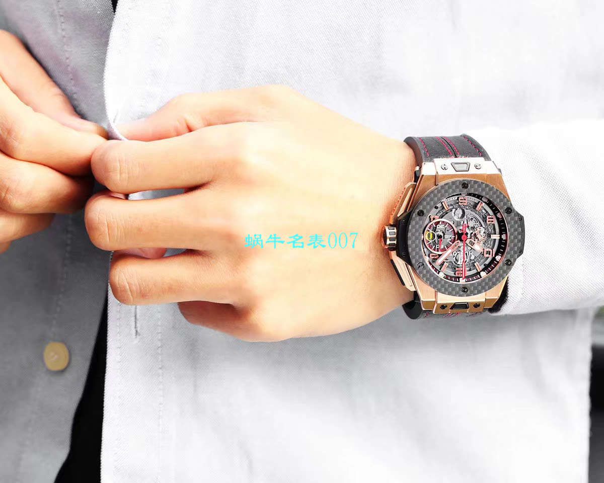 V6厂王金降临顶级复刻宇舶法拉利Hublot  Ferrari Titanium F7系列401.OQ.0123.VR腕表 / YUB078V6