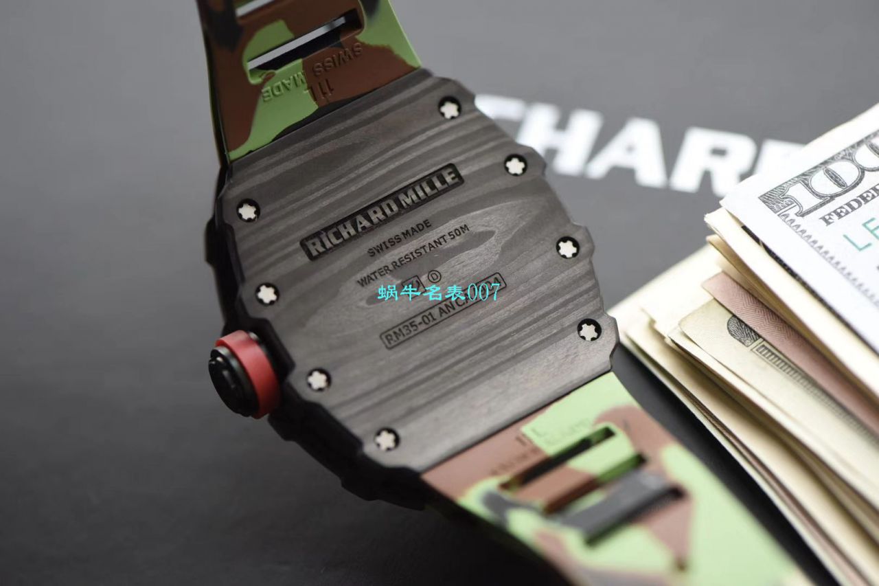 KV厂最强进口原纹碳纤维V3升级版RICHARD MILLE里查德米尔男士系列RM 35-01腕表 / KV03501V302