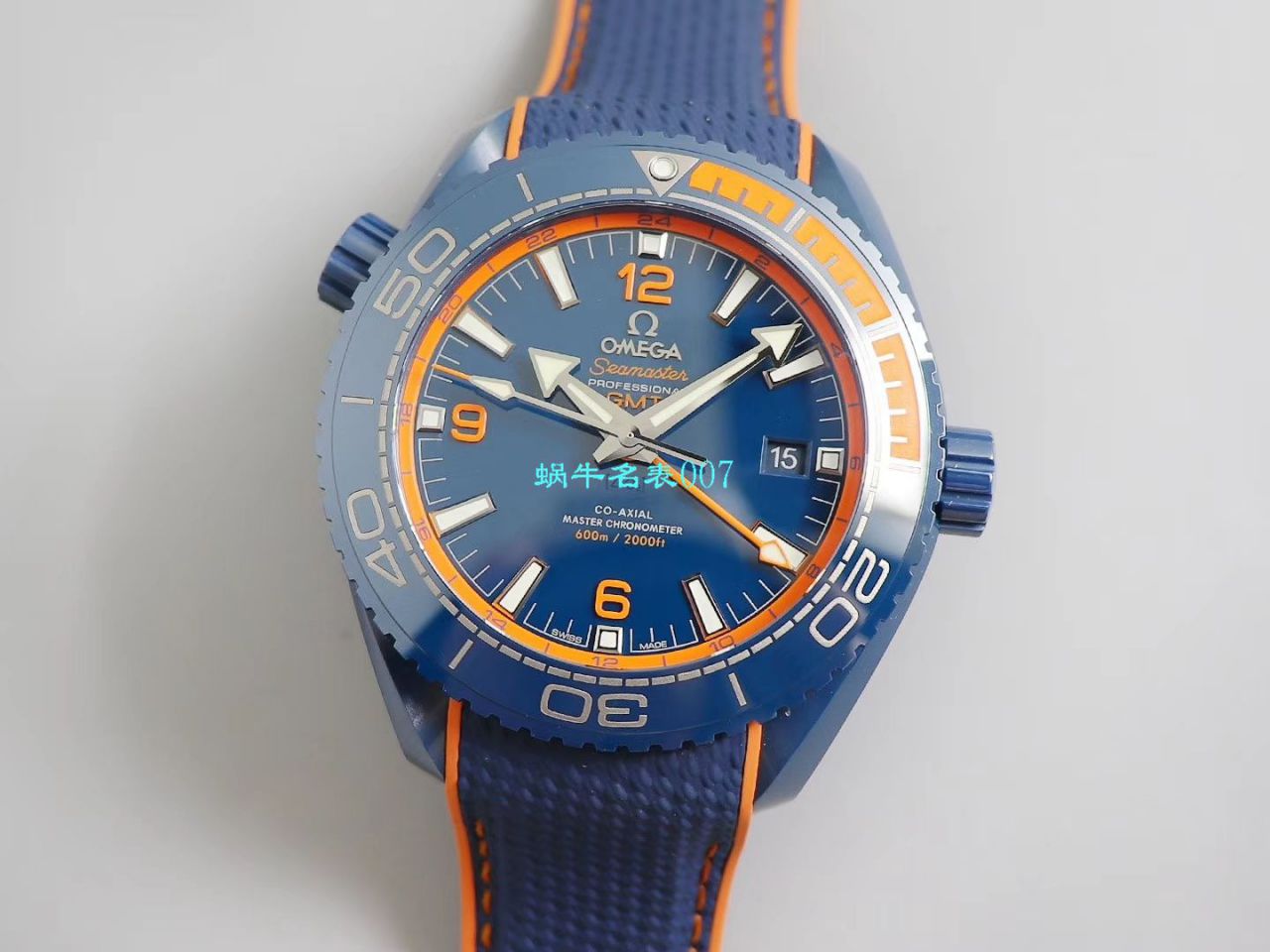 VS厂碧海之蓝欧米茄海马GMT海洋宇宙45.5毫米顶级复刻高仿215.92.46.22.03.001腕表 / M669