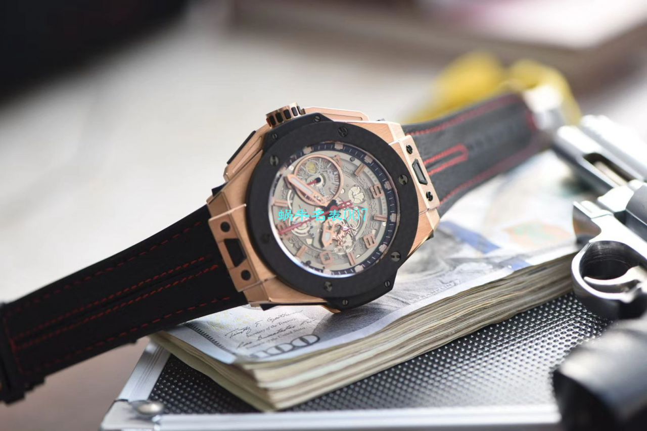 V6厂王金降临顶级复刻宇舶法拉利Hublot Big Bang Ferrari Titanium F7系列401.OQ.0123.VR腕表 