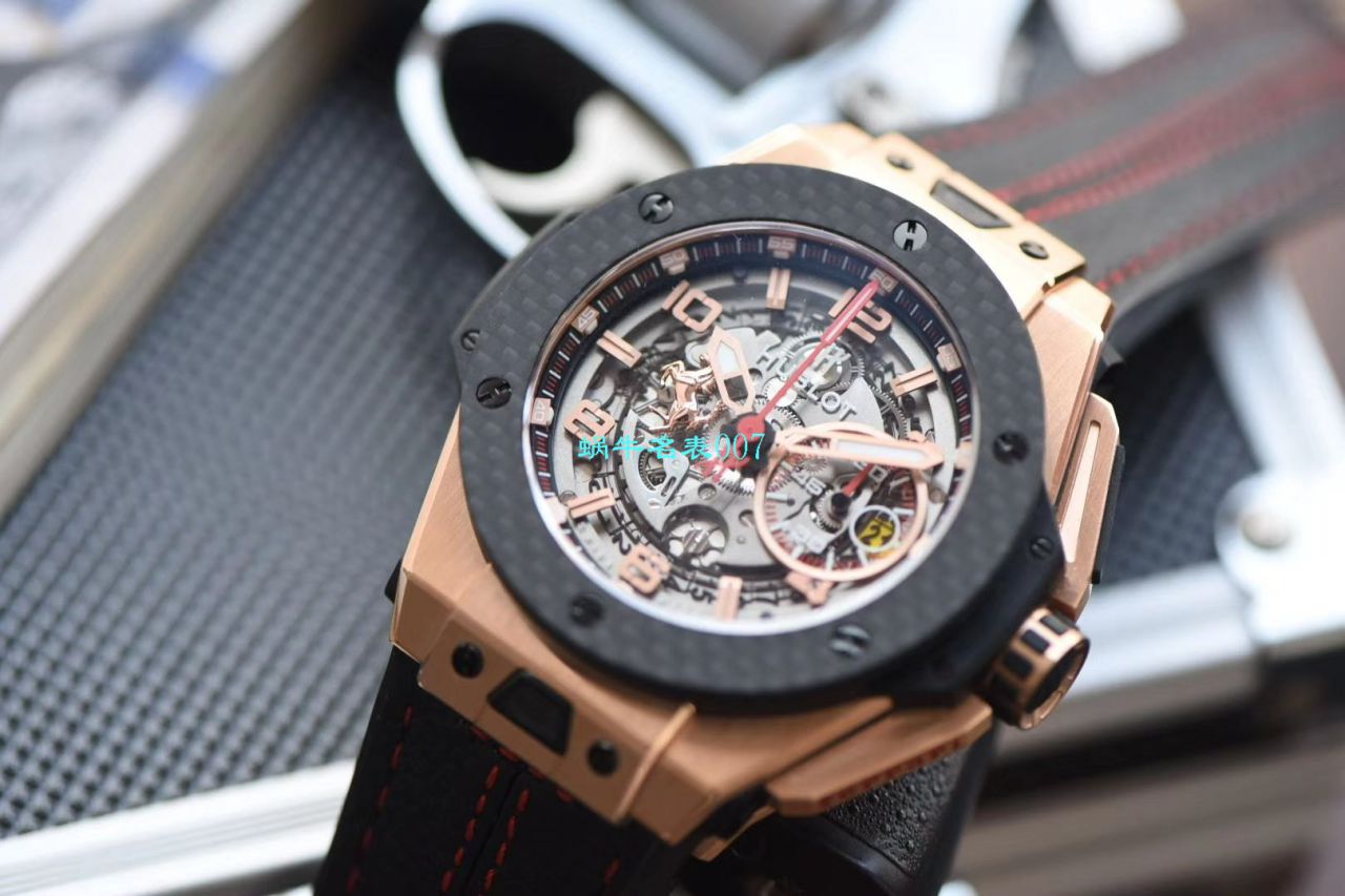 V6厂王金降临顶级复刻宇舶法拉利Hublot Big Bang Ferrari Titanium F7系列401.OQ.0123.VR腕表 