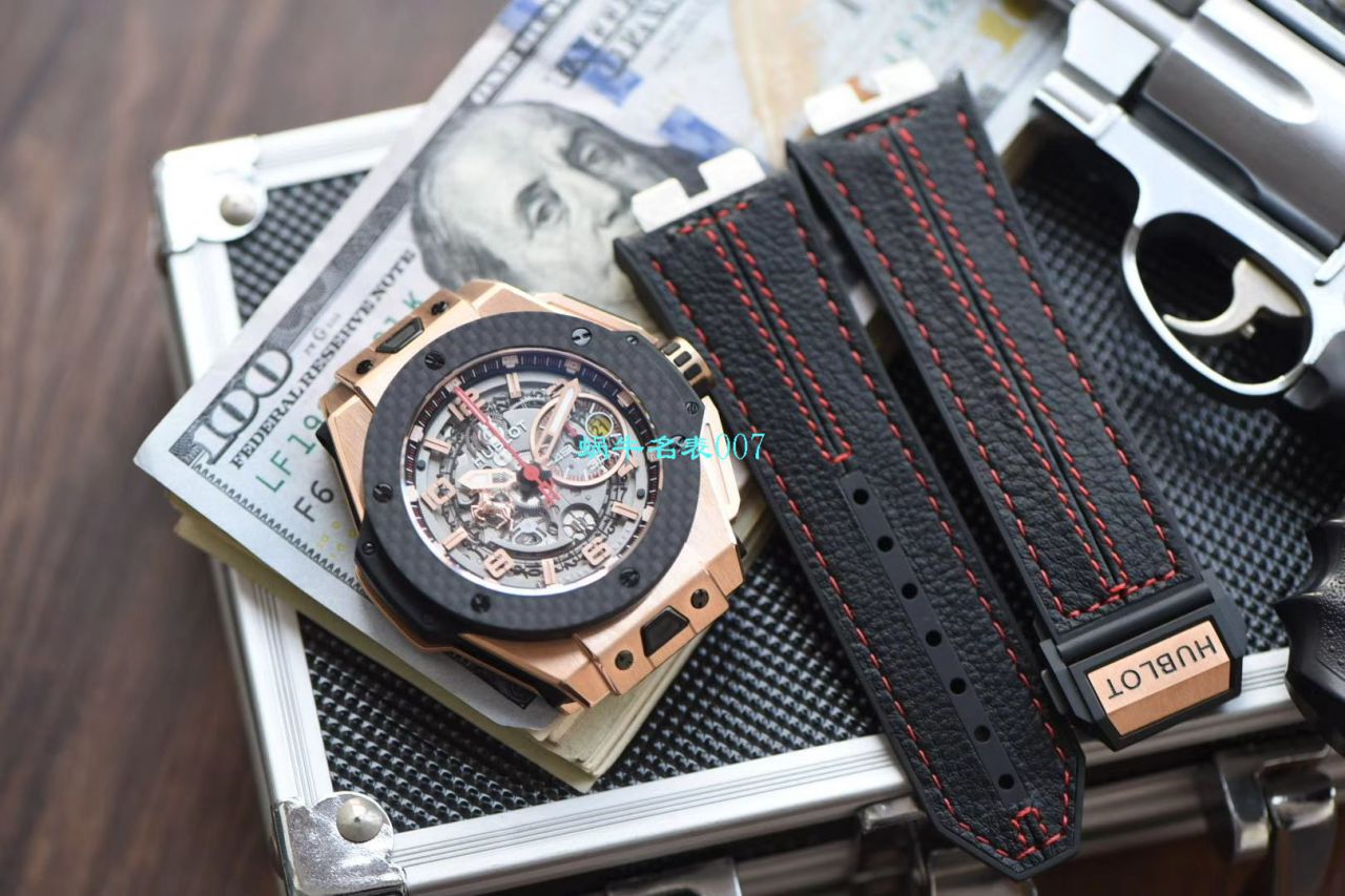 V6厂王金降临顶级复刻宇舶法拉利Hublot  Ferrari Titanium F7系列401.OQ.0123.VR腕表 / YUB078V6