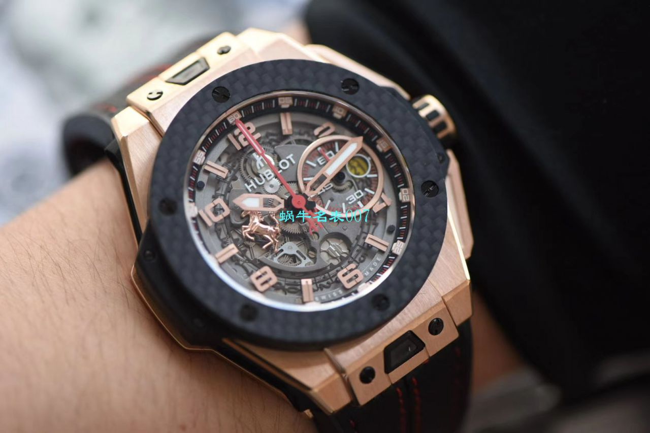 V6厂王金降临顶级复刻宇舶法拉利Hublot Big Bang Ferrari Titanium F7系列401.OQ.0123.VR腕表 / YUB078V6