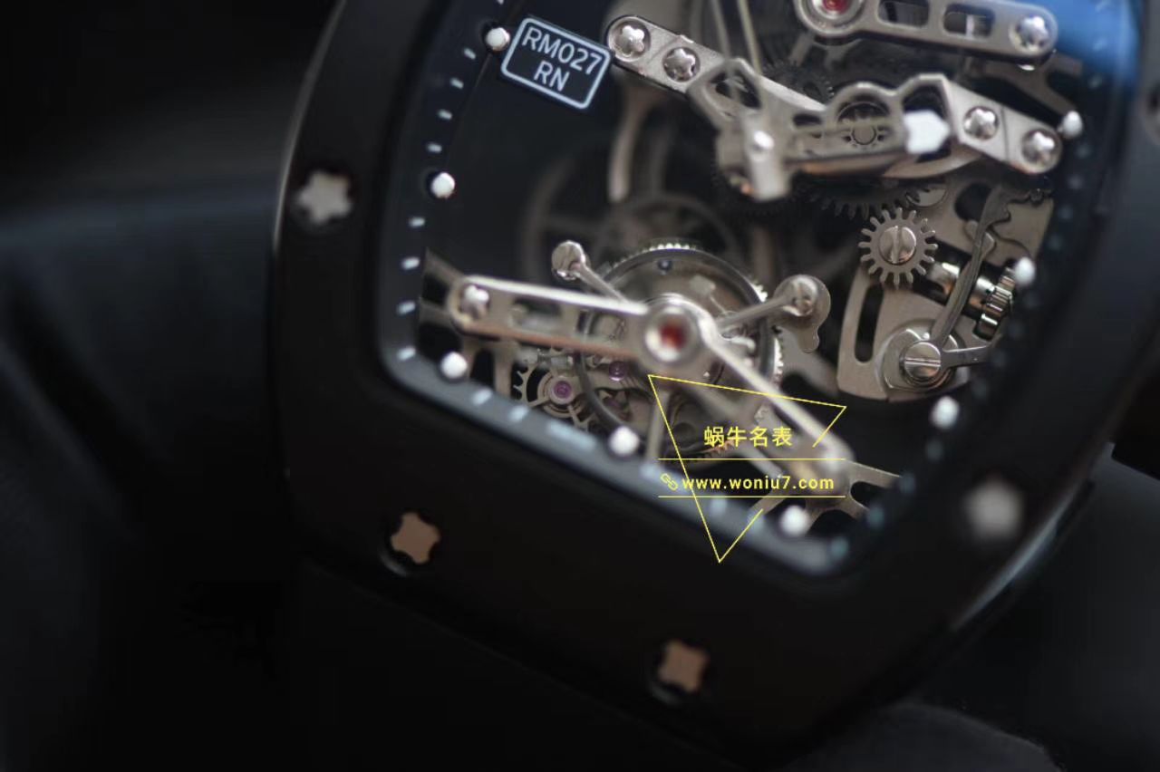 视频分析EUR厂陀飞轮RICHARD MILLE理查德米勒RM 027 顶级复刻高仿TOURBILLON RAFAEL NADAL腕表 / RM027EUR02