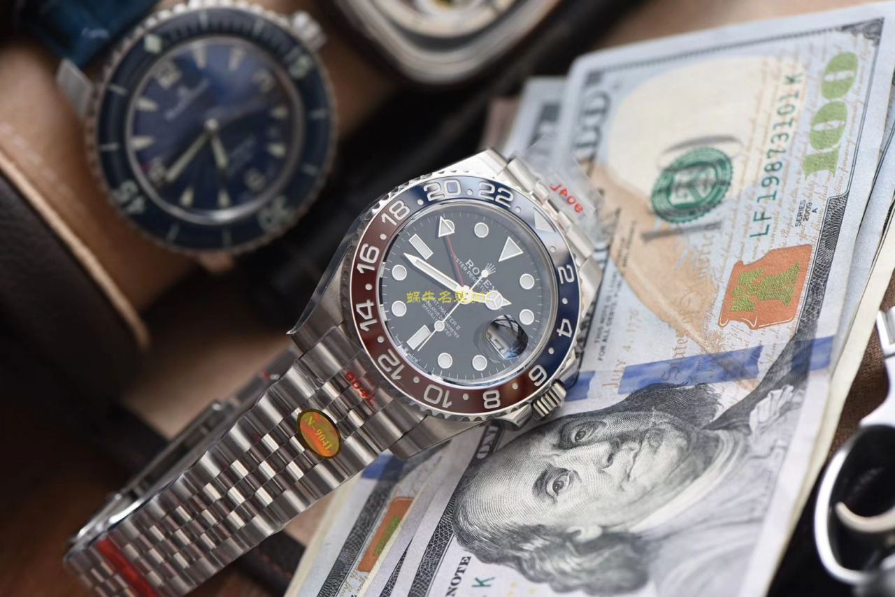 【NOOB厂Rolex顶级复刻手表】劳力士格林尼治型II系列126710BLRO-0001腕表 