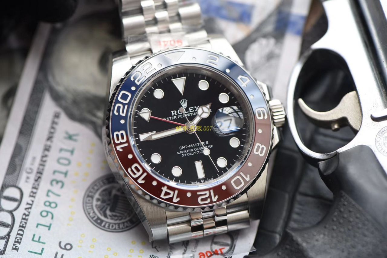 【NOOB厂Rolex顶级复刻高仿手表】劳力士格林尼治型II系列126710BLRO-0001腕表 / R378