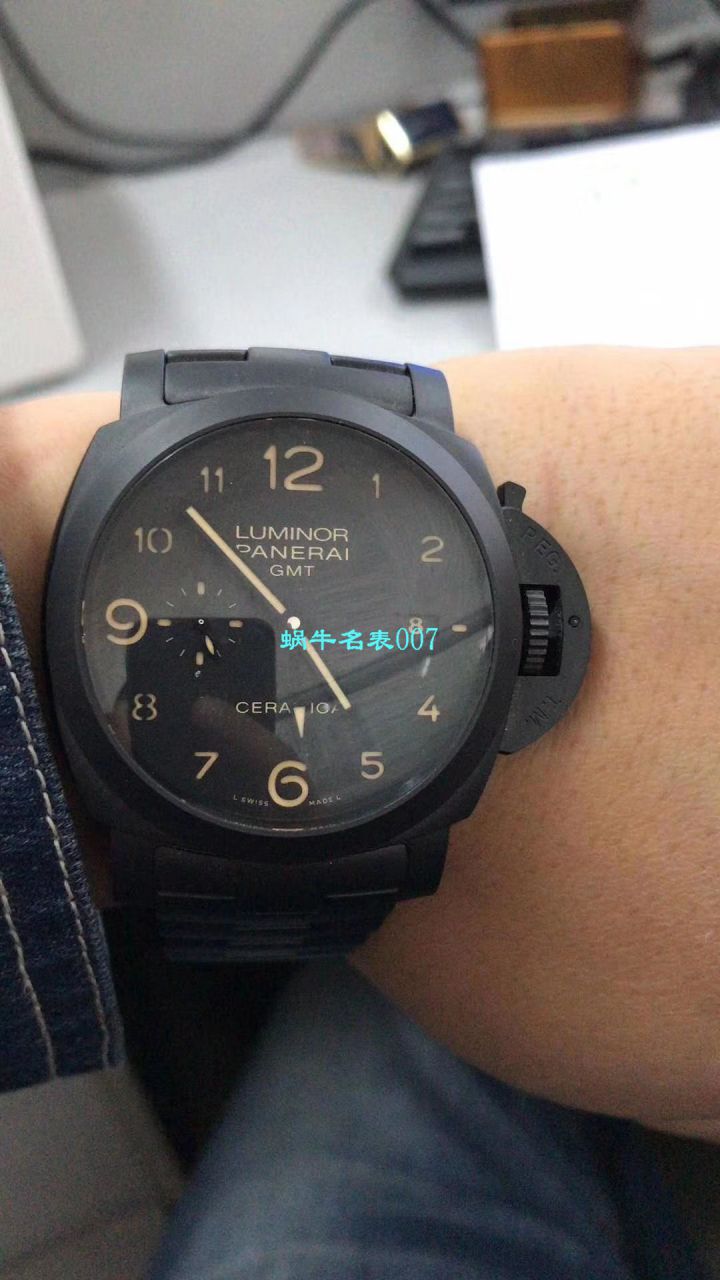 【VS厂Panerai复刻高仿手表】沛纳海全陶瓷PAM00438全陶瓷V3版本加强版黑机 / VS438V3