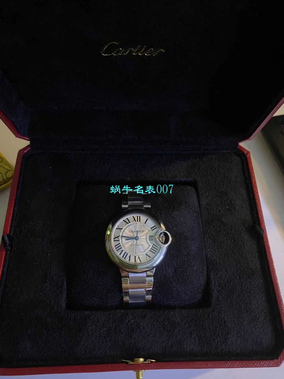 【V6厂顶级复刻7K版手表】卡地亚33毫米超级副本蓝气球女装W6920071腕表 