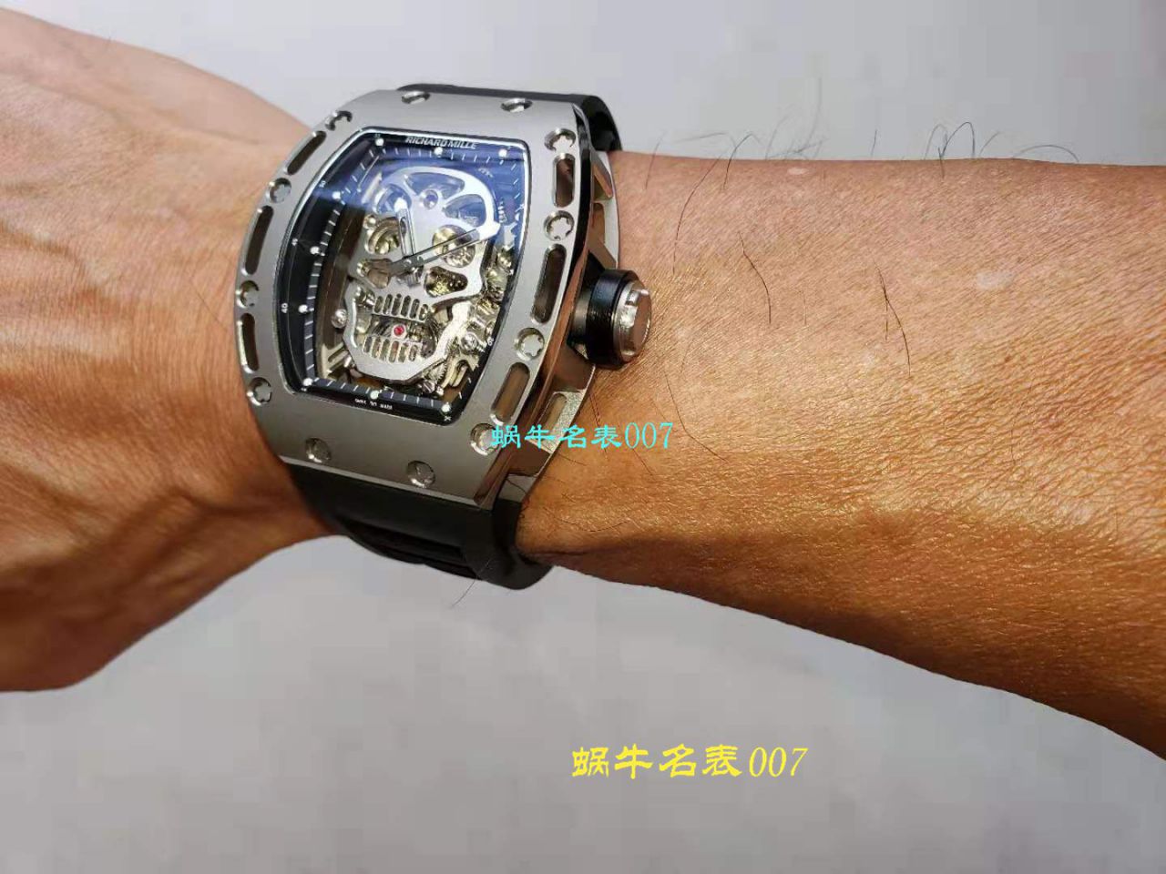 【视频评测EUR厂理查德米勒复刻高仿手表】Richard Mille至尊骷髅头鬼王RM052凤凰红配面 / RM052hong