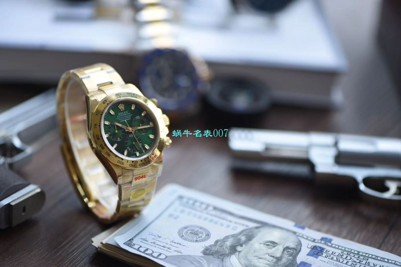 视频评测N厂超级4130绿面金迪劳力士宇宙计型迪通拿顶级复刻高仿m116508-0013腕表 / R388N
