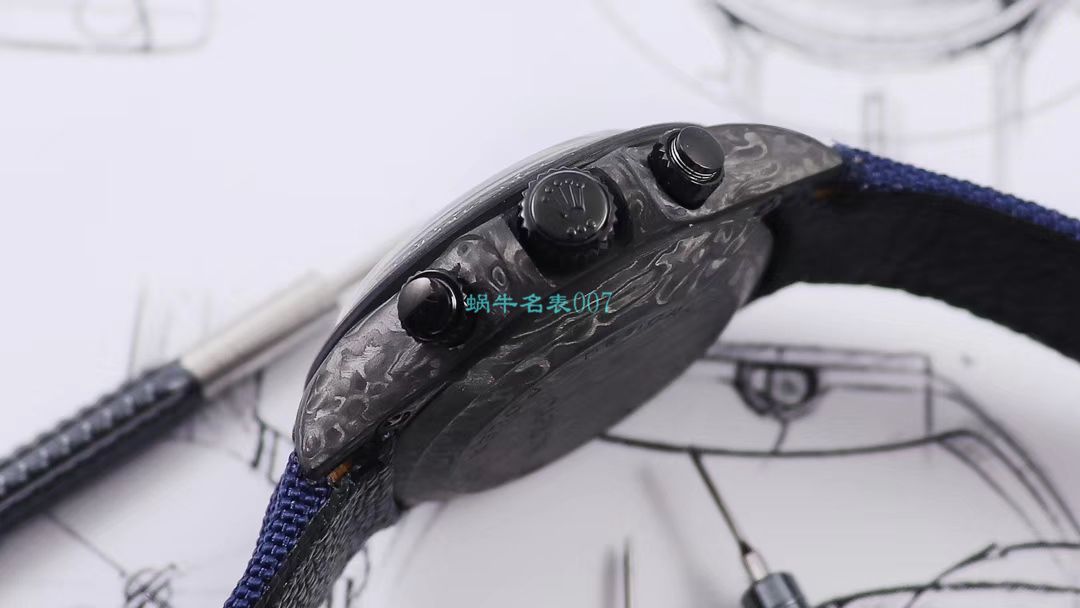 WWF厂官网新品发布劳力士最新DIW团队改装碳纤维迪通拿腕表 / R579