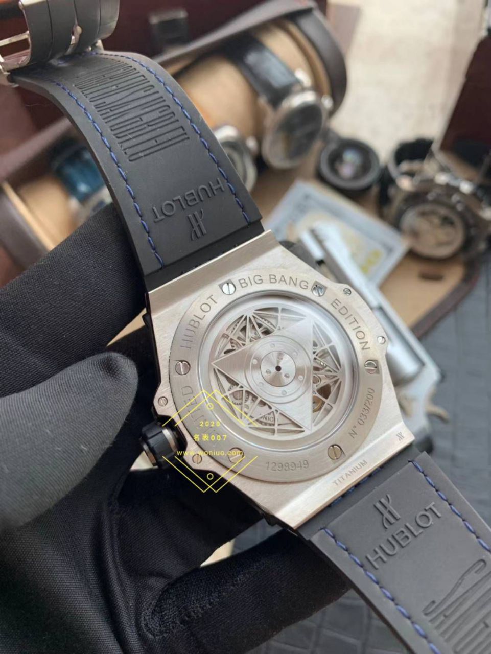 WWF厂顶级复刻手表宇舶SANG BLEU刺青415.CX.1112.VR.MXM18腕表 / YB083
