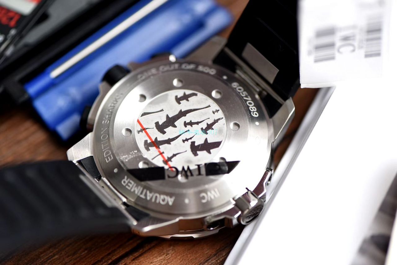 V6厂顶级复刻手表万国海洋时计鲨鱼特别限量版IW379506腕表 / WG523
