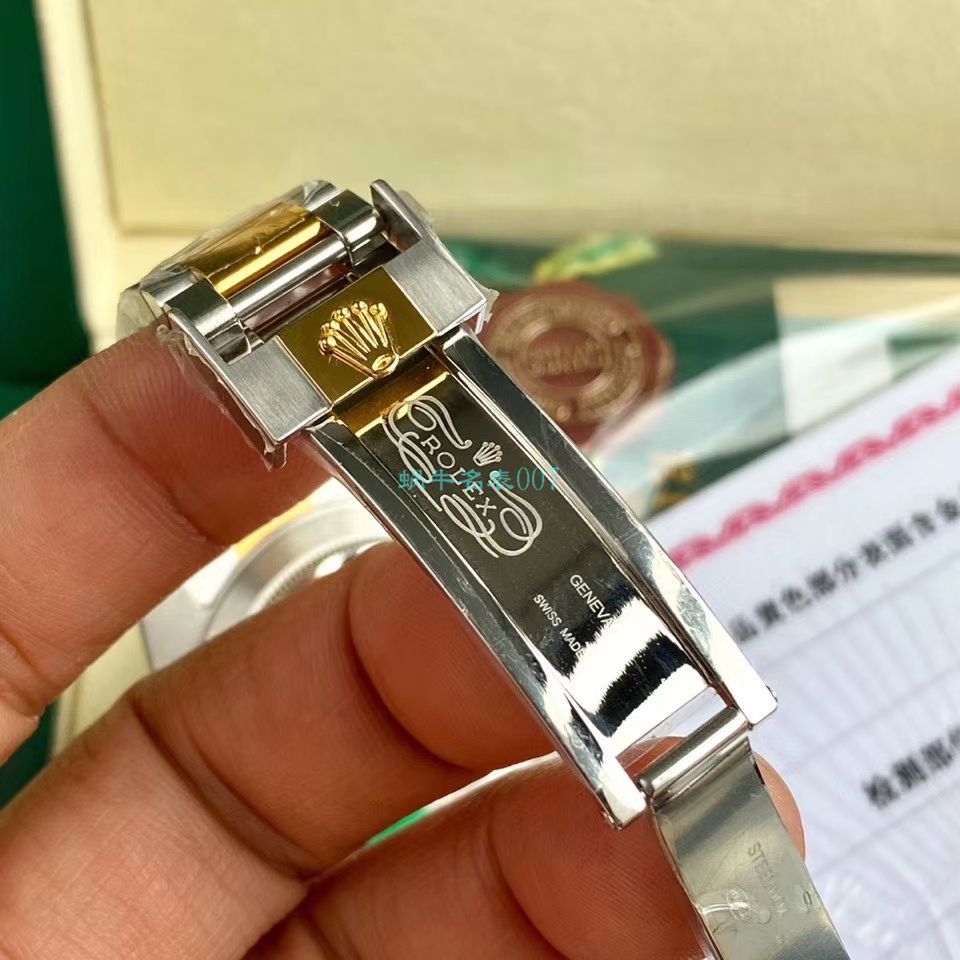 高端定制包金ETA机芯劳力士潜航者型116613LB-97203顶级复刻高仿 蓝盘腕表(间金蓝水鬼) / R597