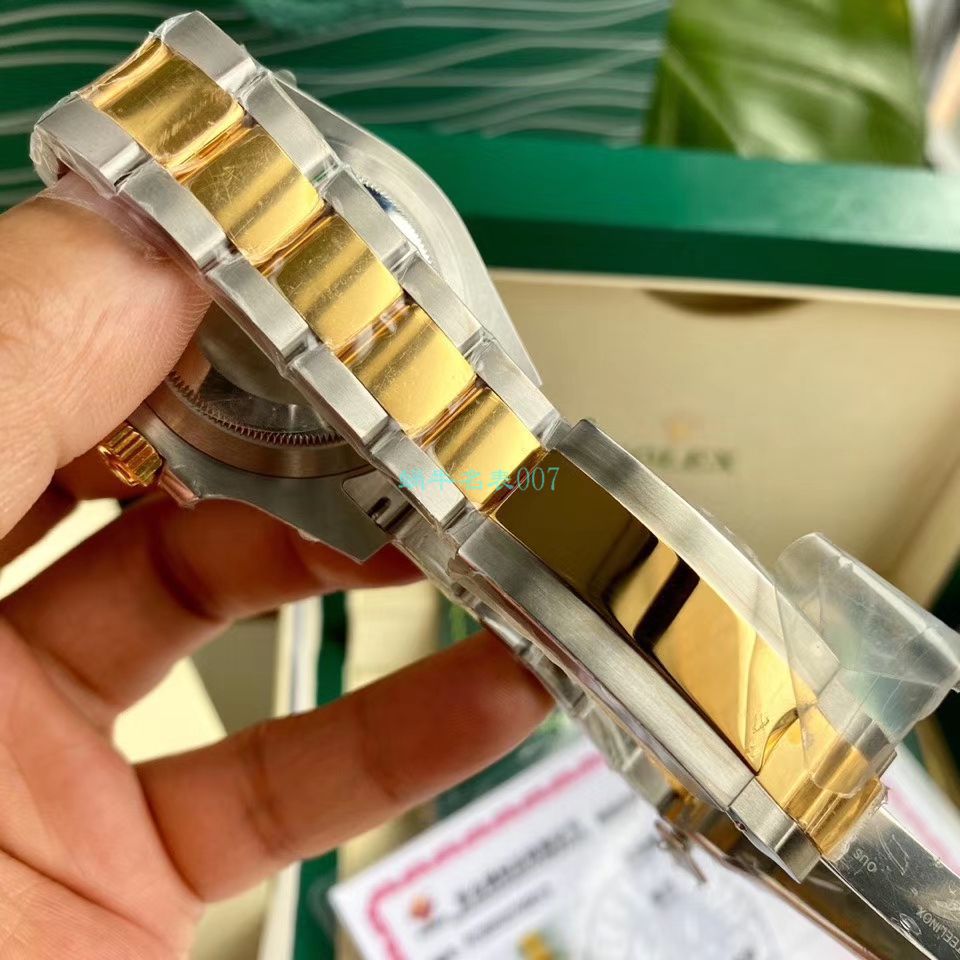 高端定制包金ETA机芯劳力士潜航者型116613-LN-97203复刻高仿间金黑水鬼黑盘腕表 / R596