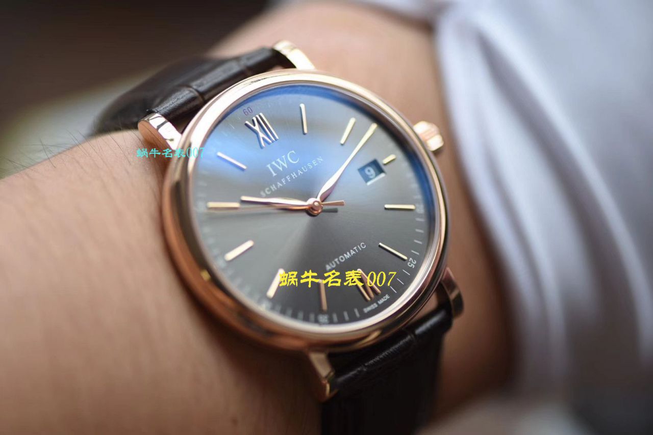 【视频评测最好的高精仿手表网站】V7厂万国柏涛菲诺系列IW356504腕表 / WG387V7