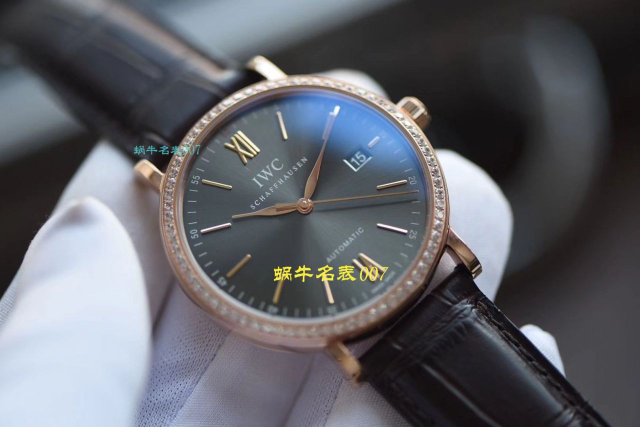 【视频评测最好的高精仿手表网站】V7厂万国柏涛菲诺系列IW356504腕表 / WG387V7
