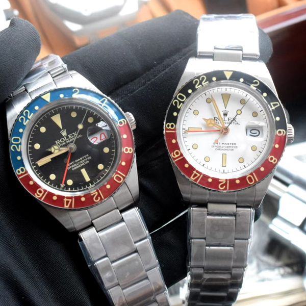 劳力士复古格林尼治型II系列可乐圈GMT Master II 复刻高仿16710腕表