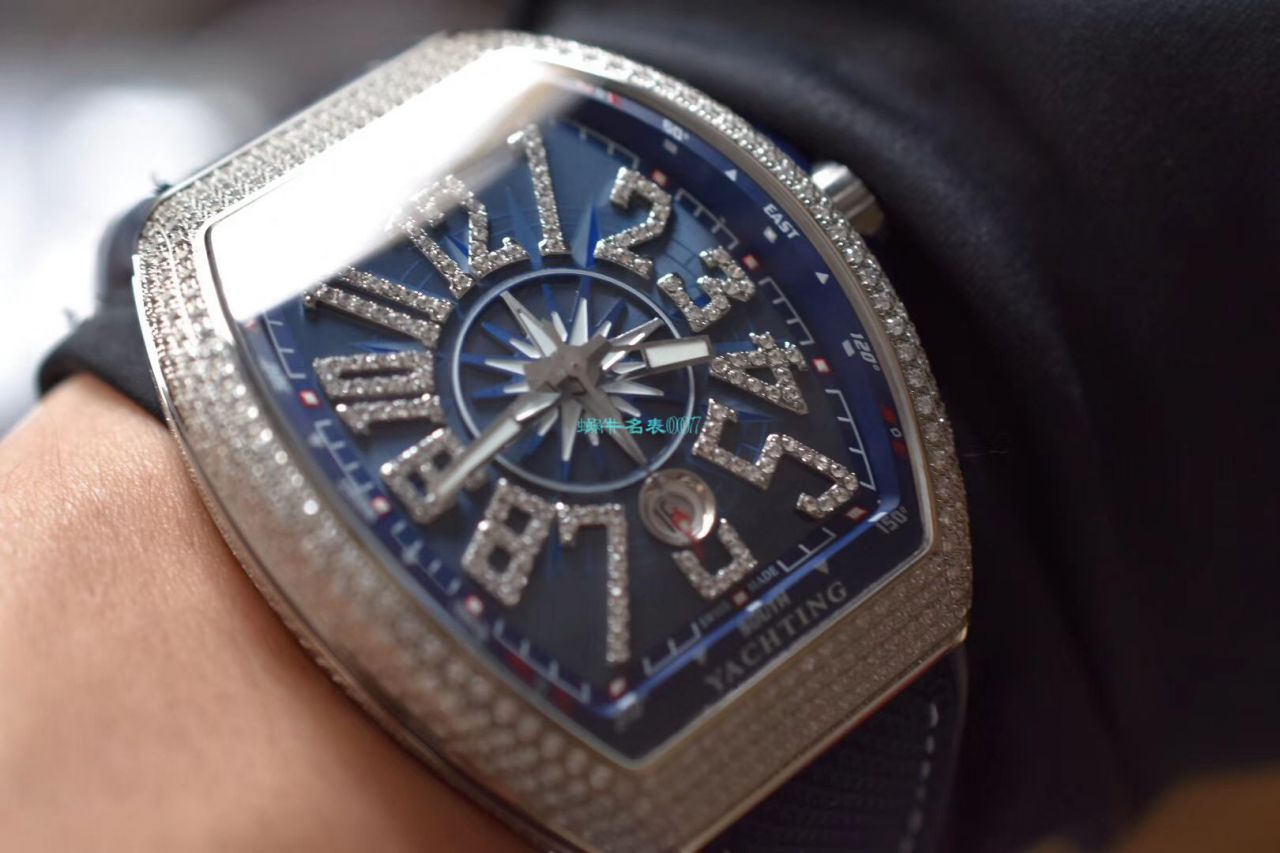 ZF厂顶级复刻手表法穆兰蔚蓝之作V45蓝游艇蓝色魅影镶钻款 / FL071