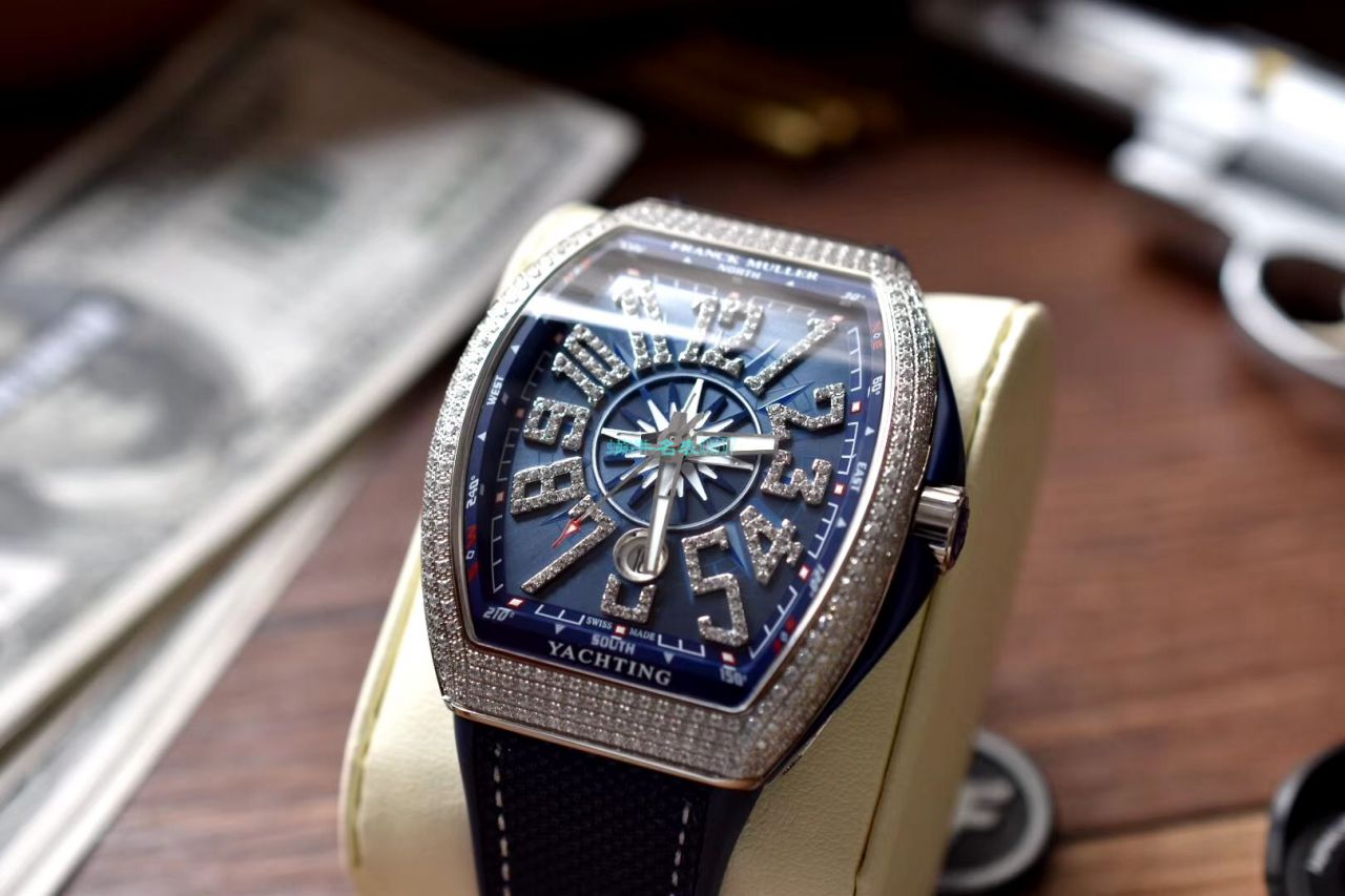 ZF厂顶级复刻手表法穆兰蔚蓝之作V45蓝游艇蓝色魅影镶钻款 / FL071