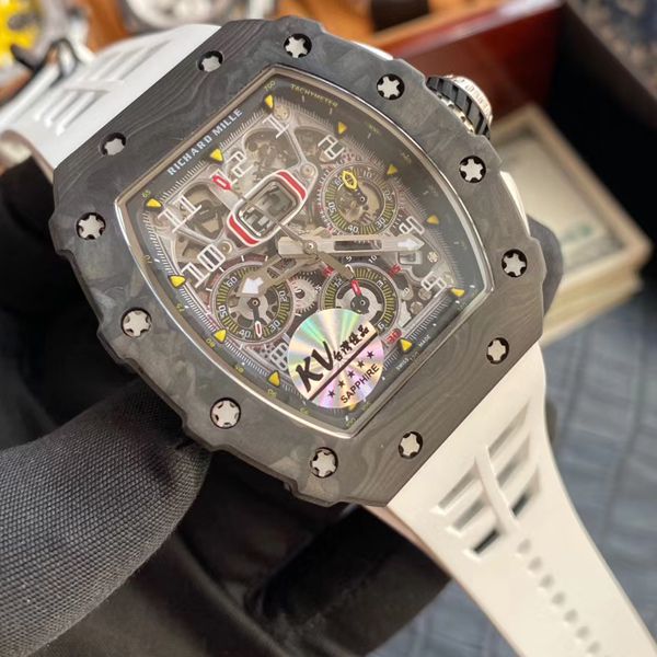 KV厂V2升级版超A高仿手表里查德米尔男士系列RM 011腕表