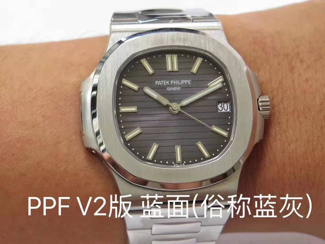 PPF厂官网百达翡丽鹦鹉螺5711最新V4版本新增皮带版本 / PPF5711V4