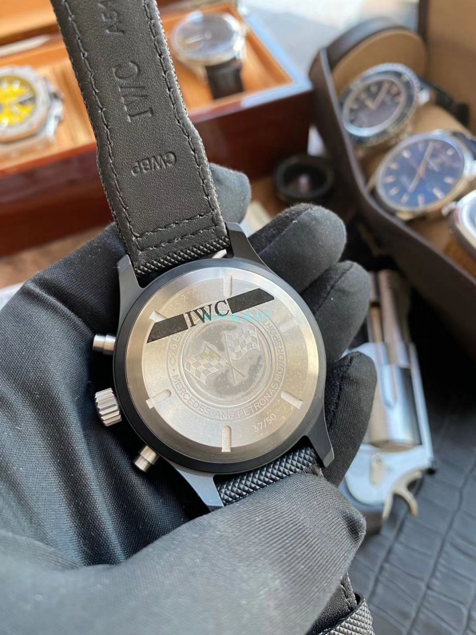 评测：YL厂万国复刻手表飞行员系列IW389005腕表(梅赛德斯AMG马石油车队特别版) 