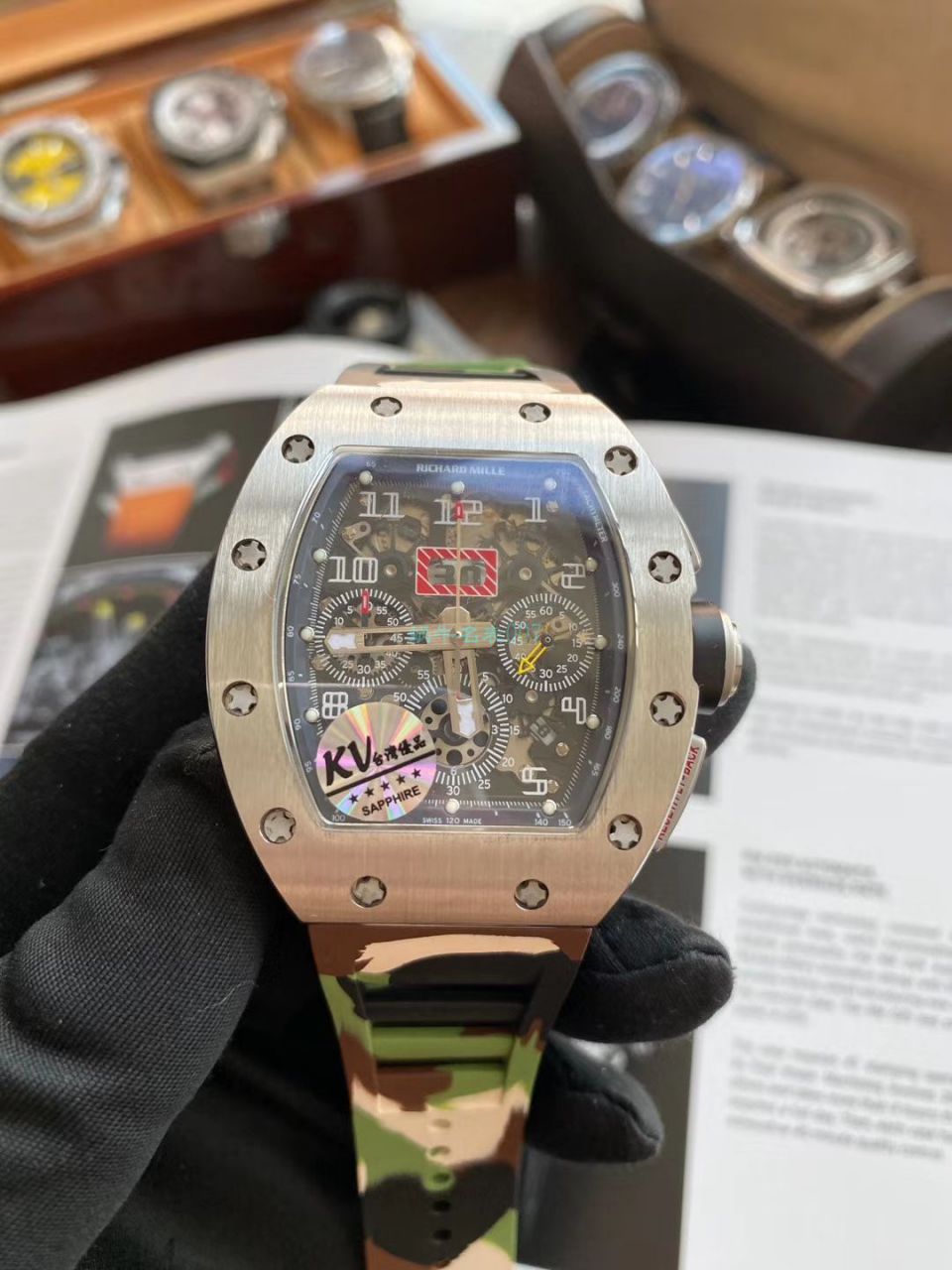 视频评测KV厂顶级复刻手表理查德米勒RICHARD MILLE RM 011 FELIPE MASSA 