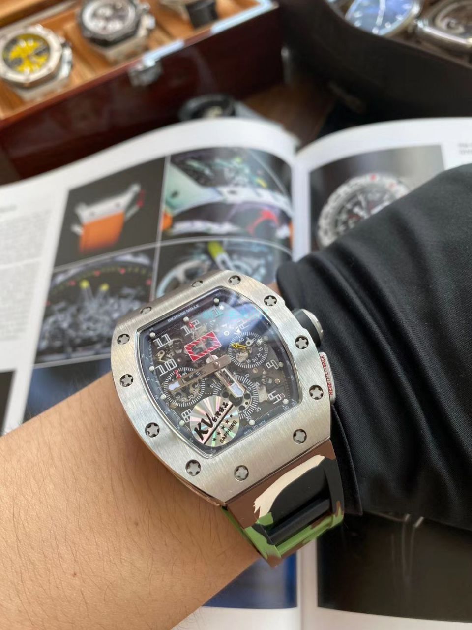 视频评测KV厂顶级复刻手表理查德米勒RICHARD MILLE RM 011 FELIPE MASSA 