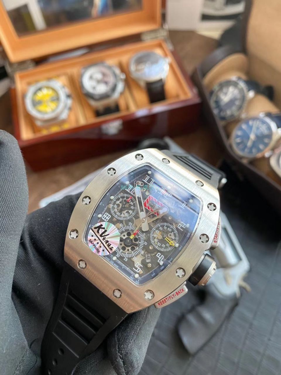 视频评测KV厂顶级复刻手表理查德米勒RICHARD MILLE RM 011 FELIPE MASSA 