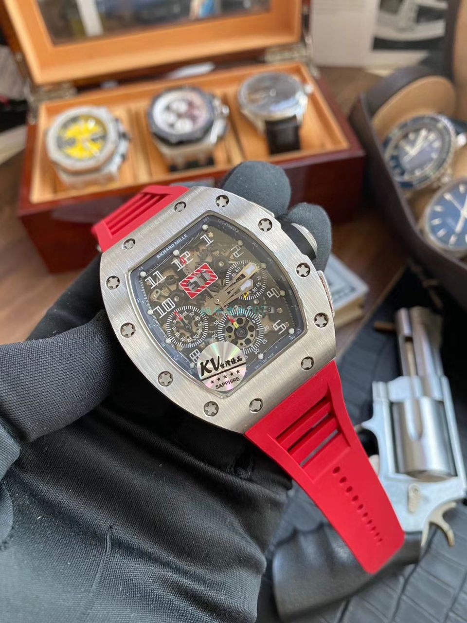 视频评测KV厂超A高仿里查德米尔手表RICHARD MILLE RM 011 FELIPE MASSA 系列腕表 