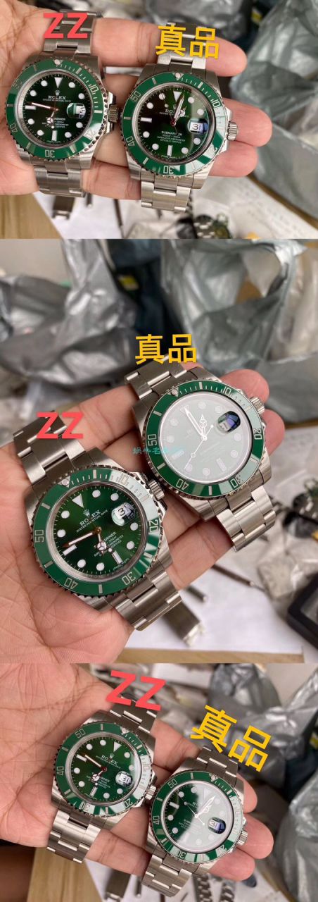 【视频评测】ZZ厂V2S复刻劳力士绿水鬼手表v3版本绿水鬼圈口怎么样 