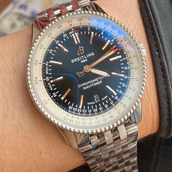 V7厂顶级复刻手表百年灵航空计时1系列A17326211B1A1腕表