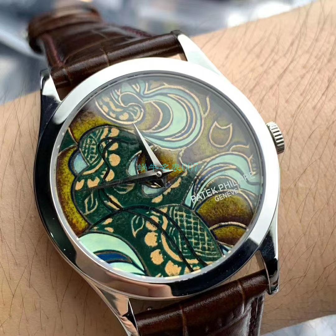 FL厂顶级复刻手表百达翡丽珍稀工艺珐琅5077P-102《不丹六色织品》，5077P-103《不丹八色织品》腕表 / BD316