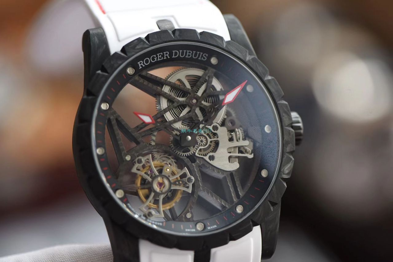 BBR厂罗杰杜彼Roger Dubuis王者系列碳纤维陀飞轮顶级高仿手表DBEX0577腕表 