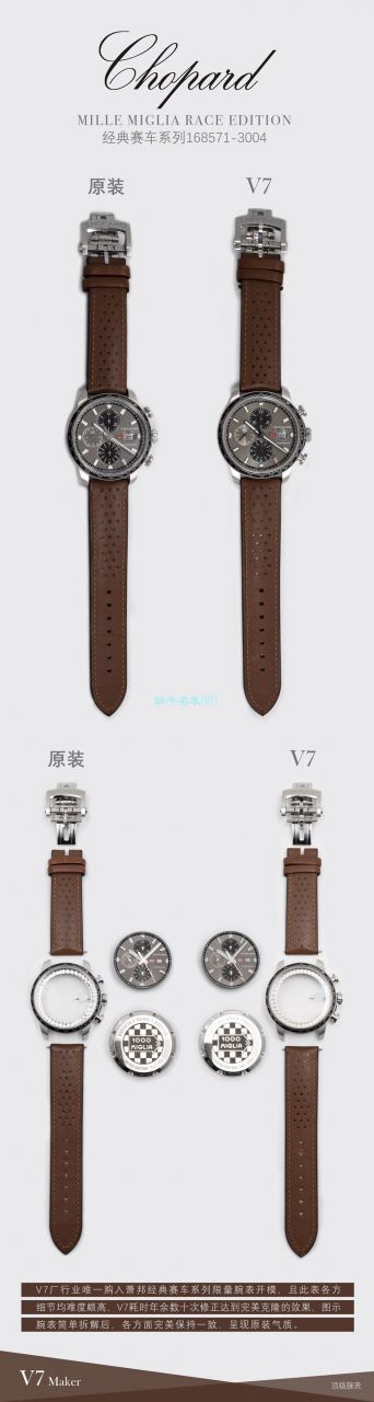 【多视频评测】史上最强萧邦手表V7厂chopard赛车系列精品 终极大作  