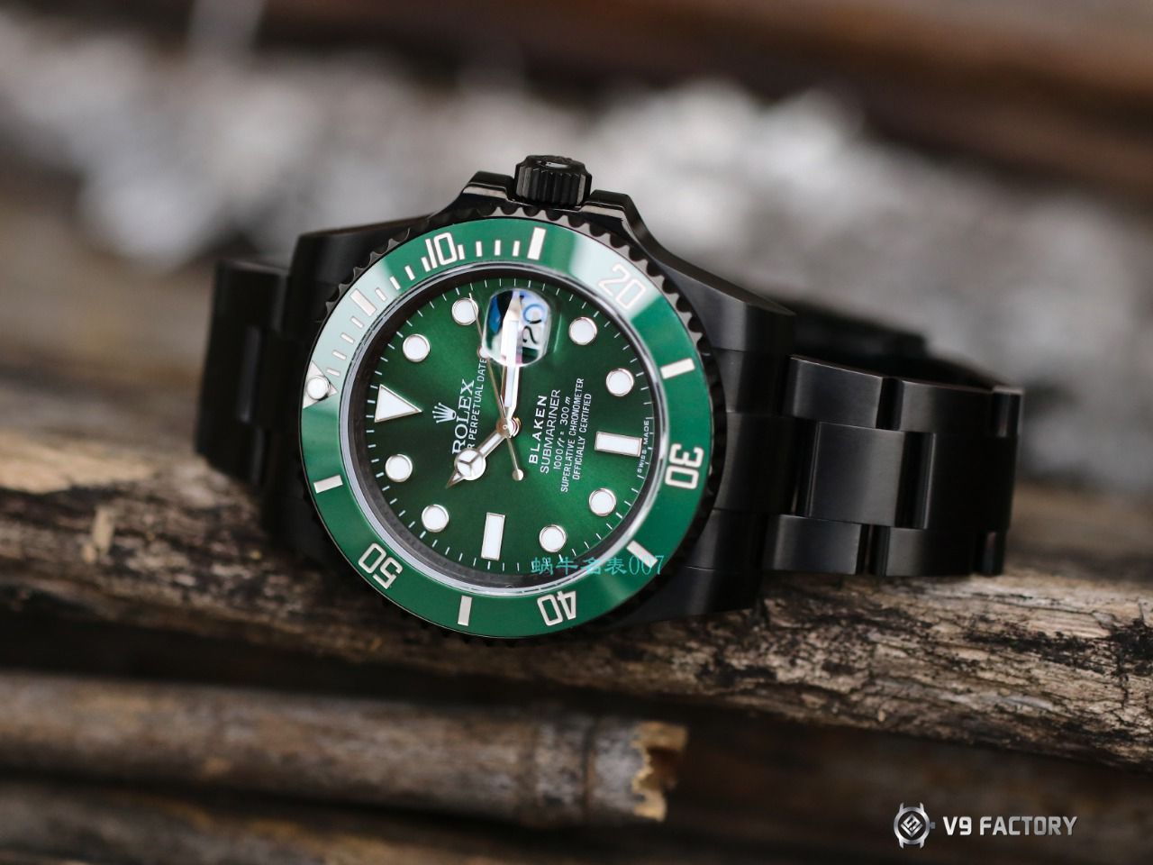 V9厂劳力士水鬼顶级复刻手表BLAKEN  SUBMARINER  DATE LV官方同款曜黑改装版 / R670