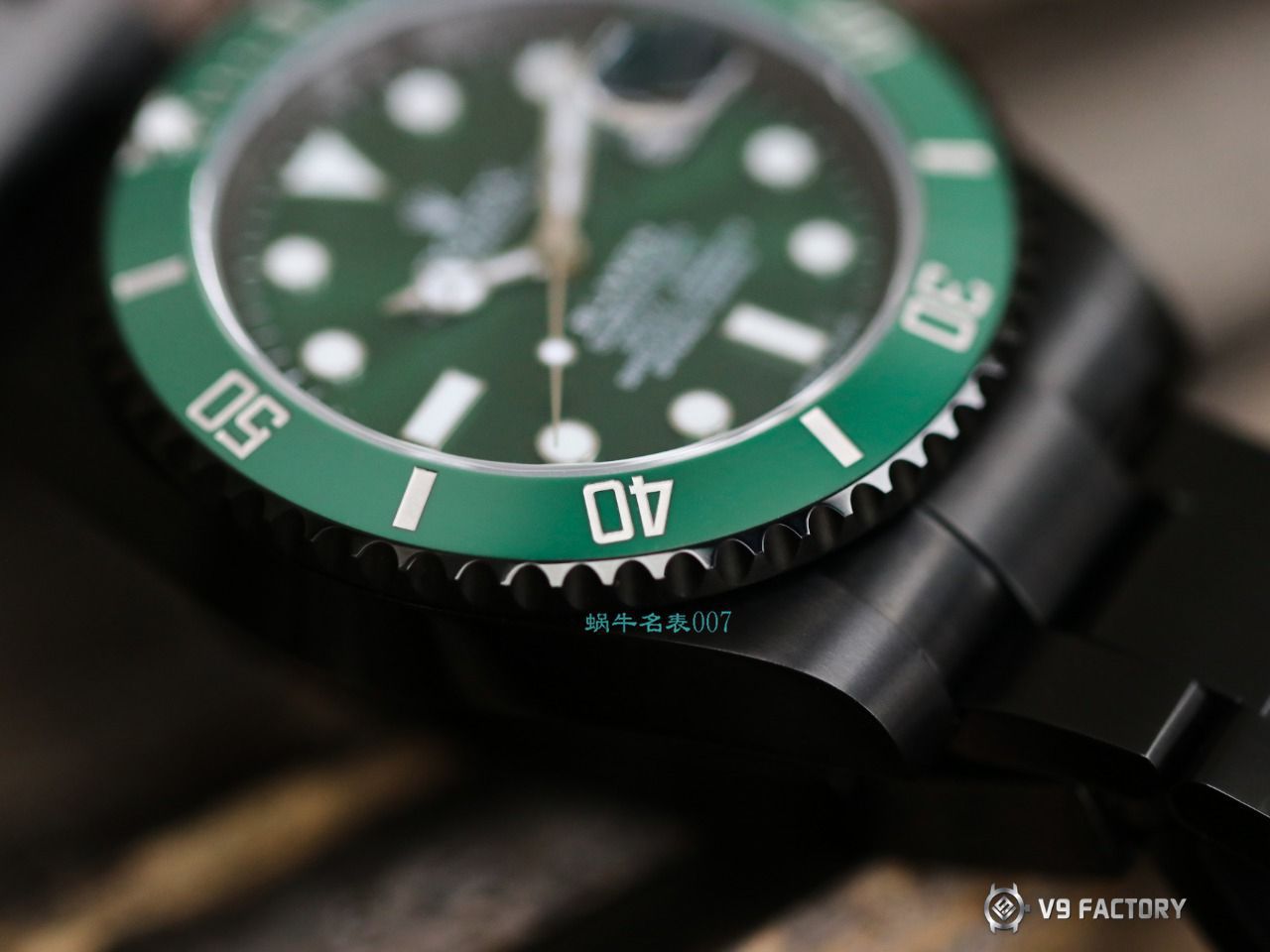 V9厂劳力士水鬼顶级复刻手表BLAKEN  SUBMARINER  DATE LV官方同款曜黑改装版 