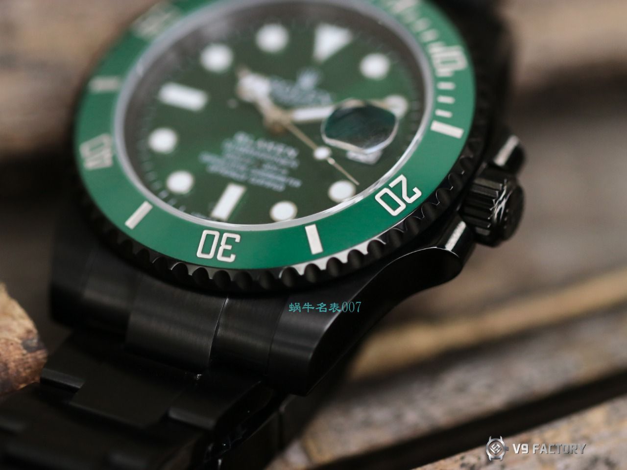 V9厂劳力士水鬼顶级复刻手表BLAKEN  SUBMARINER  DATE LV官方同款曜黑改装版 