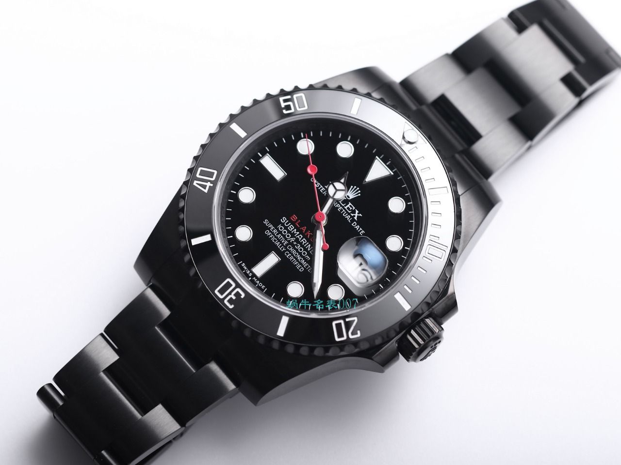 V9厂劳力士水鬼顶级复刻手表BLAKEN  SUBMARINER  DATE LV官方同款曜黑改装版 / R670