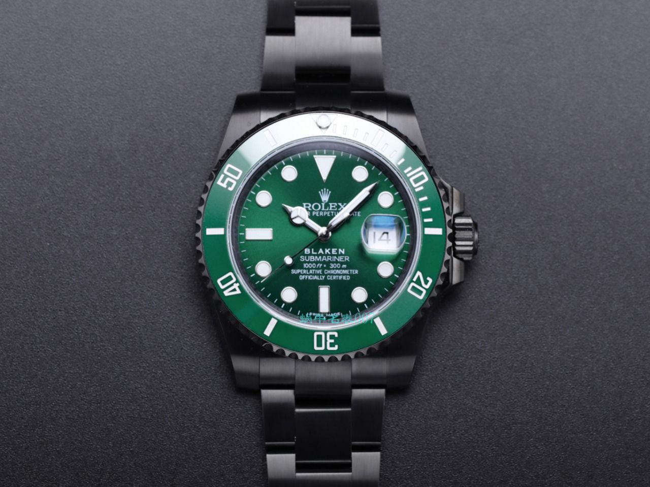 V9厂劳力士水鬼顶级复刻手表BLAKEN  SUBMARINER  DATE LV官方同款曜黑改装版 