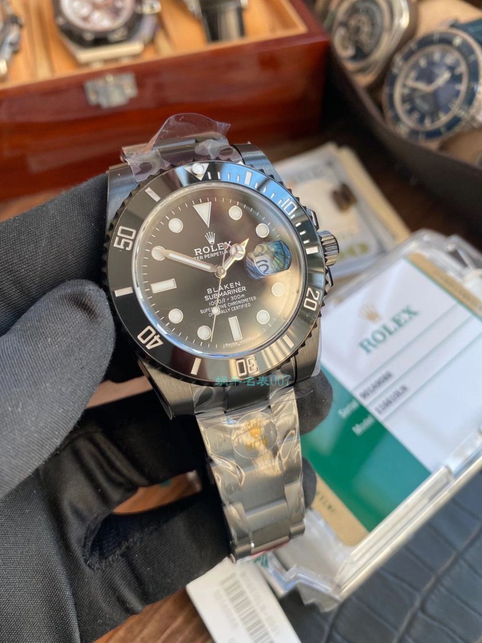 V6厂魔改装劳力士黑水鬼暗夜黑特别版BLAKEN 116610LN SUBMARINER DATE手表 / R672