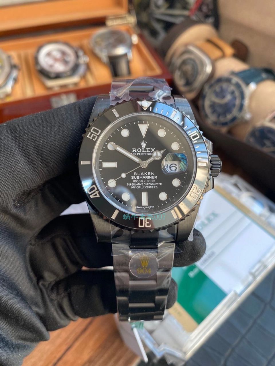 V6厂魔改装劳力士黑水鬼暗夜黑特别版BLAKEN 116610LN SUBMARINER DATE手表 / R672